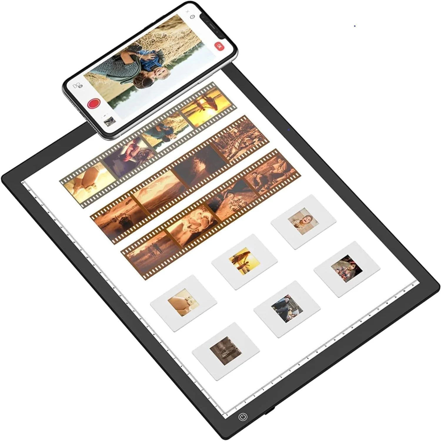 جعبه نور اسلاید بین آیسن، اسکنر نور فوق العاده نازک A4 با منبع تغذیه USB برای اسکن اسلاید عکس و نگاتیو فیلم، طراحی خالکوبی، طراحی هنرمند، شابلون سازی