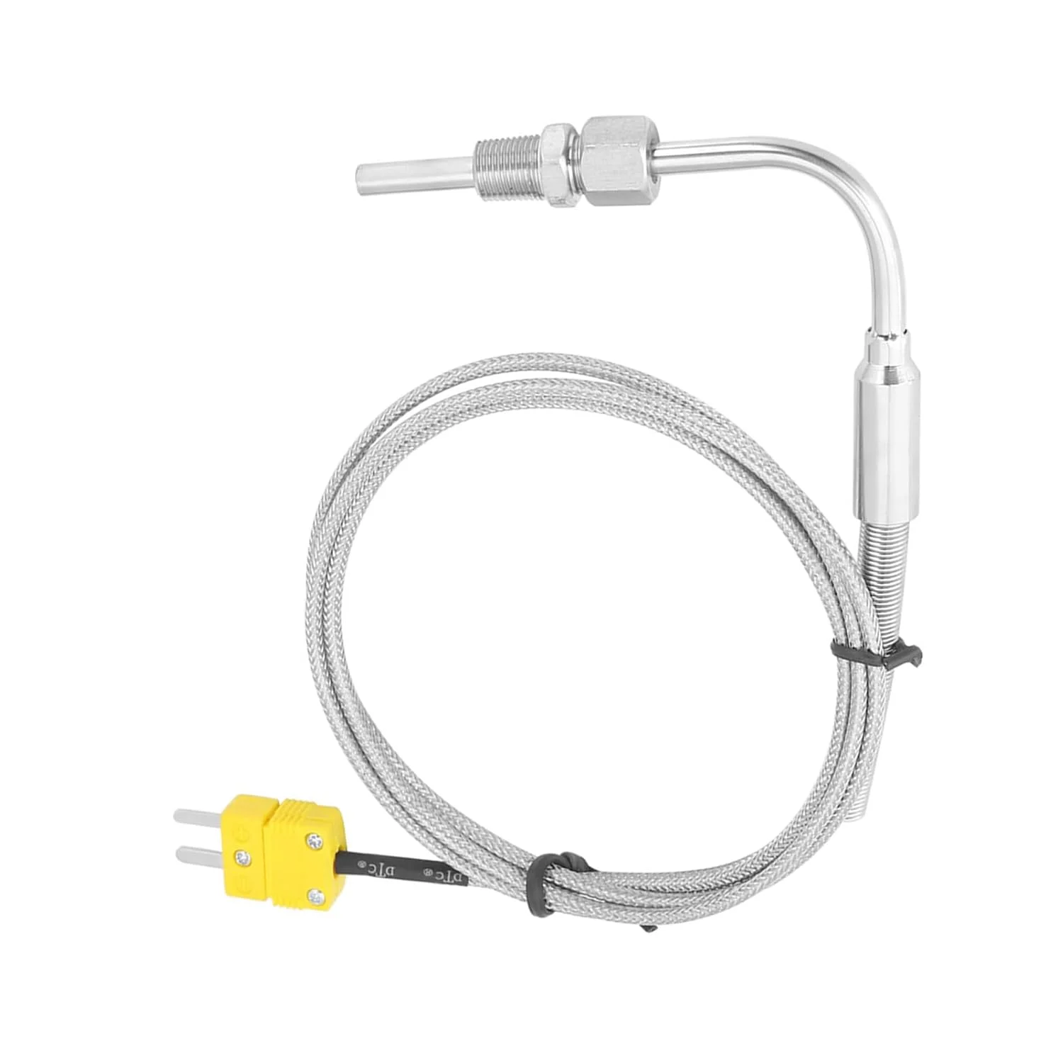 ترموکوپل نوع K مدل EGT، نوک نمایان، کانکتور، مناسب برای تمام کنترلرهای دما، برای تست