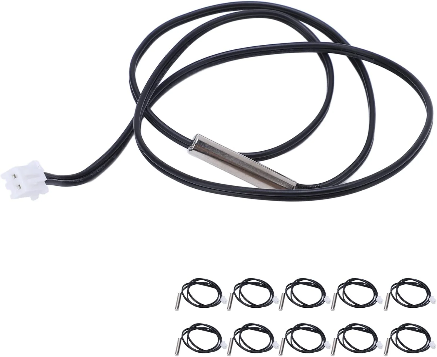 سیم پروب حسگر دما ترمیستور 10 عددی 10K، محدوده اندازه گیری گسترده، سر ضد آب، برای مصارف صنعتی سیم پروب حسگر دما ترمیستور 10 عددی 10K، محدوده اندازه گیری گسترده، سر ضد آب، برای مصارف صنعتی