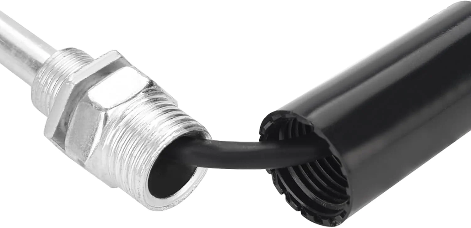 حسگر ترموکوپل دما PT100، پروب استیل ضد زنگ و ضد آب با محدوده اندازه گیری گسترده، مناسب برای مصارف صنعتی (میله مستقیم 150 میلی متر) حسگر ترموکوپل دما PT100، پروب استیل ضد زنگ و ضد آب با محدوده اندازه گیری گسترده، مناسب برای مصارف صنعتی (میله مستقیم 150 میلی متر)