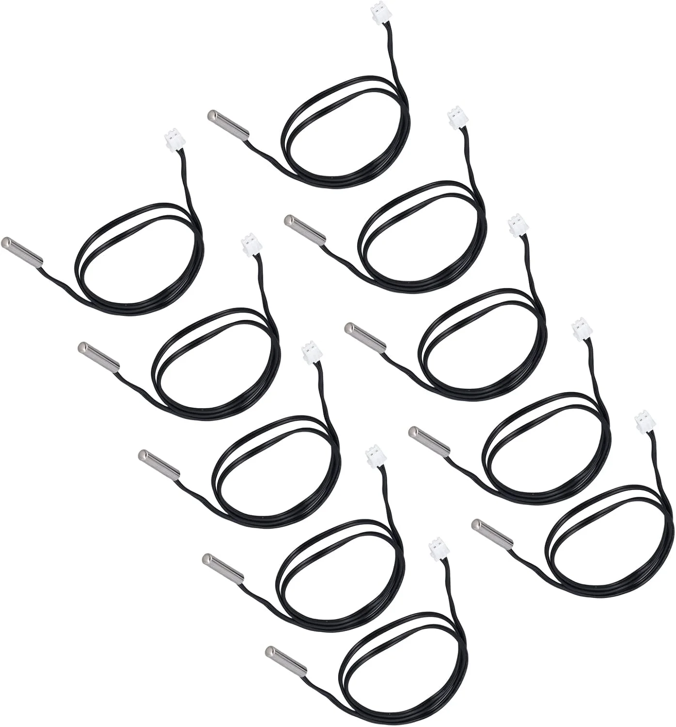 10 عدد پروب حسگر دما ترمیستور، حساسیت بالا، محدوده اندازه گیری 25- تا 125 درجه سانتیگراد، اندازه جمع و جور، کاربردهای متعدد، با کابل سازگار با لوازم خانگی 10 عدد پروب حسگر دما ترمیستور، حساسیت بالا، محدوده اندازه گیری 25- تا 125 درجه سانتیگراد، اندازه جمع و جور، کاربردهای متعدد، با کابل سازگار با لوازم خانگی