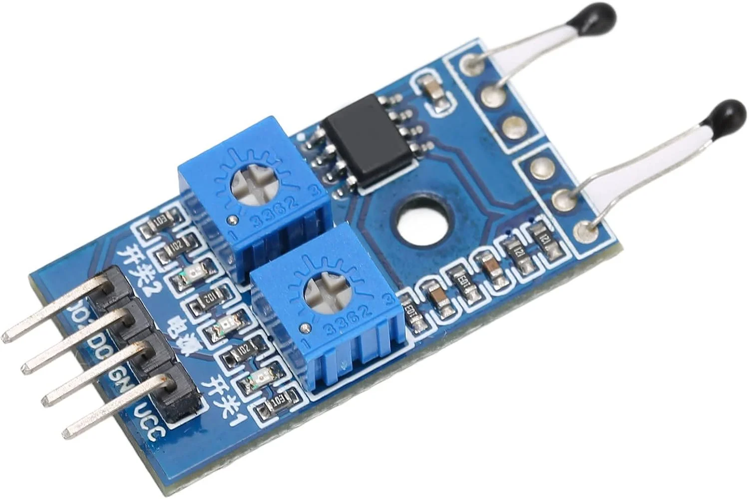 ماژول حسگر حرارتی 2 کاناله برد مدار کنترل دما ماژول های الکترونیکی نصب و استفاده آسان