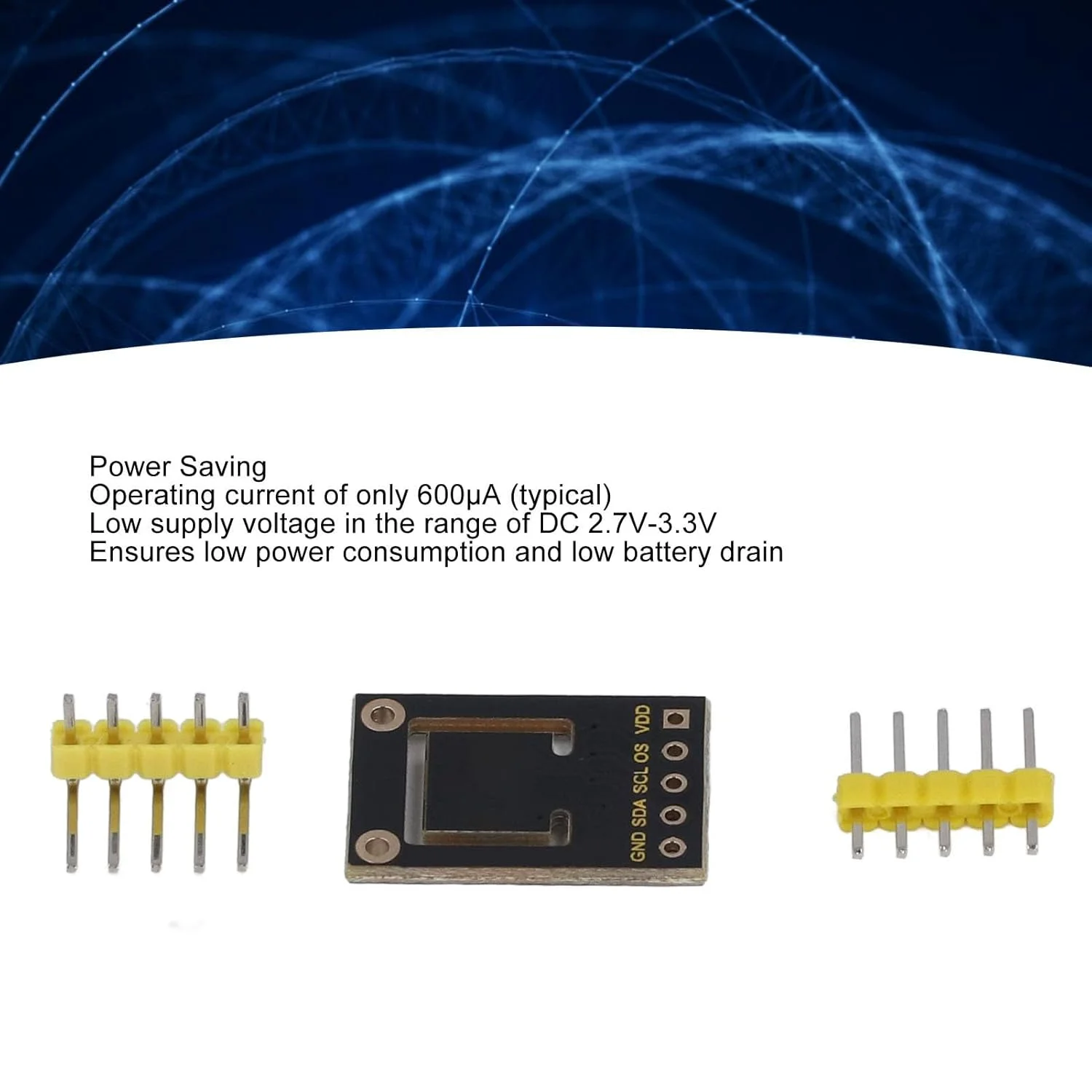 ماژول حسگر دمای بدن، رابط I2C مدل MAX30205، ولتاژ پایین، آلارم افزایش دما، قفل محافظ، برای تناسب اندام پوشیدنی و کاربردها ماژول حسگر دمای بدن، رابط I2C مدل MAX30205، ولتاژ پایین، آلارم افزایش دما، قفل محافظ، برای تناسب اندام پوشیدنی و کاربردها