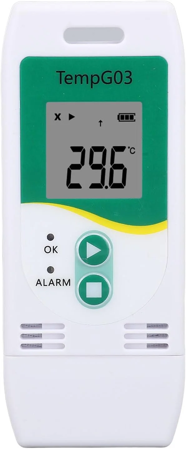 ثبت کننده اطلاعات دما و رطوبت، ثبت کننده اطلاعات دما USB با گزارش PDF CSV، 32000 نقطه ثبت کننده دما و رطوبت با دقت بالا، ثبت کننده دماسنج یخچال