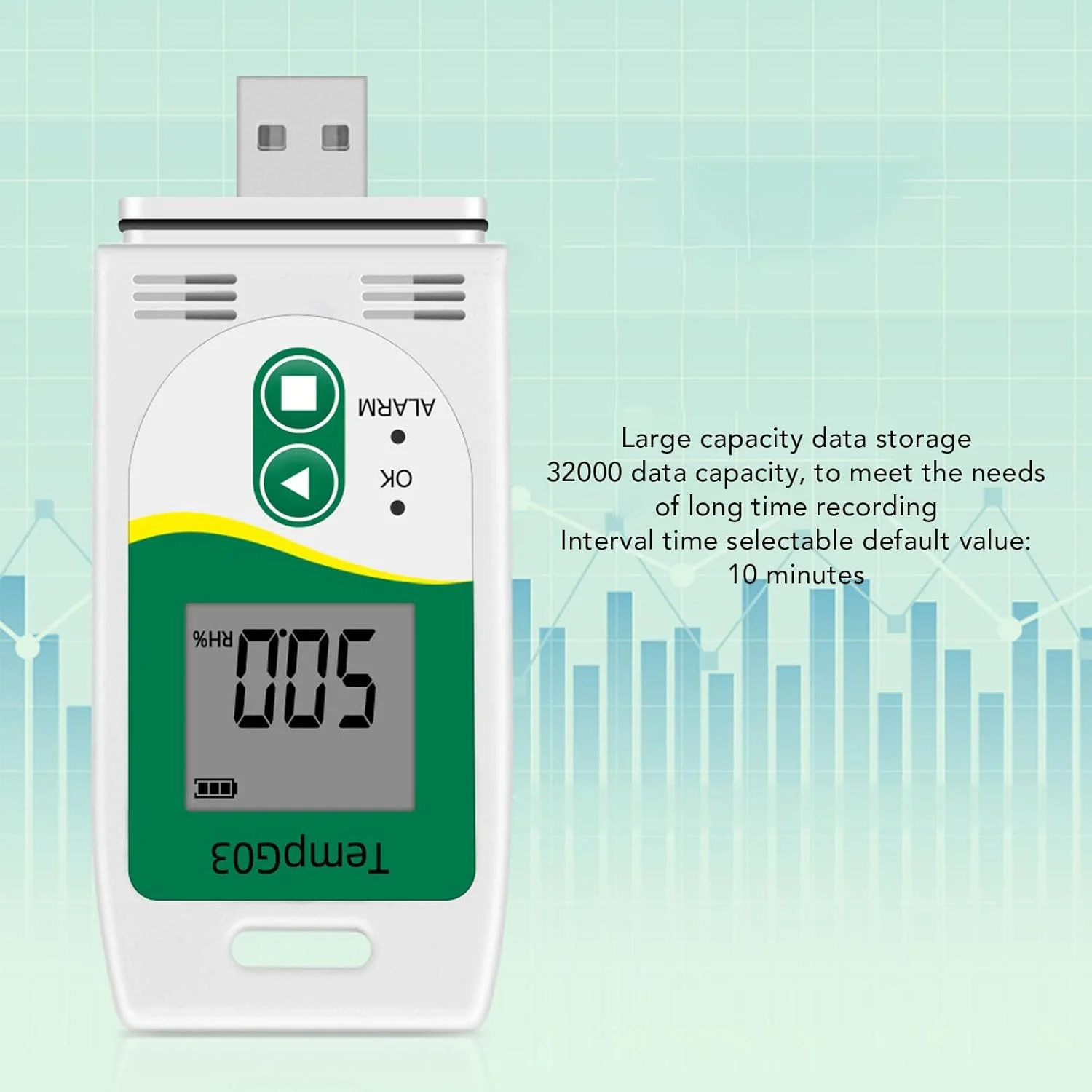 ثبت کننده اطلاعات دما و رطوبت، ثبت کننده اطلاعات دما USB با گزارش PDF CSV، 32000 نقطه ثبت کننده دما و رطوبت با دقت بالا، ثبت کننده دماسنج یخچال ثبت کننده اطلاعات دما و رطوبت، ثبت کننده اطلاعات دما USB با گزارش PDF CSV، 32000 نقطه ثبت کننده دما و رطوبت با دقت بالا، ثبت کننده دماسنج یخچال