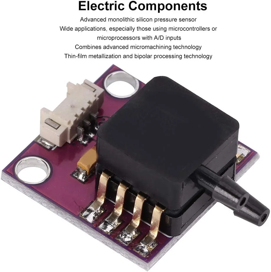 برد حسگر فشار سوراندی MPXV7002DP، مبدل برای میکروکنترلرها، با خروجی آنالوگ برای حس کردن فشار و خلاء برد حسگر فشار سوراندی MPXV7002DP، مبدل برای میکروکنترلرها، با خروجی آنالوگ برای حس کردن فشار و خلاء