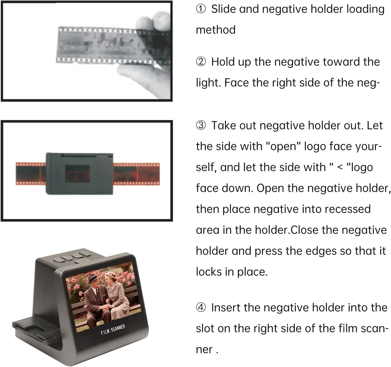 اسکنر فیلم و اسلاید سوراندی، تبدیل کننده فیلم 135 / 126KPK / 110 / Super8 / تک رنگ / اسلاید به دیجیتال، اسکنر نگاتیو با صفحه نمایش ال سی دی 5 اینچی، حافظه داخلی 16 گیگابایتی اسکنر فیلم و اسلاید سوراندی، تبدیل کننده فیلم 135 / 126KPK / 110 / Super8 / تک رنگ / اسلاید به دیجیتال، اسکنر نگاتیو با صفحه نمایش ال سی دی 5 اینچی، حافظه داخلی 16 گیگابایتی