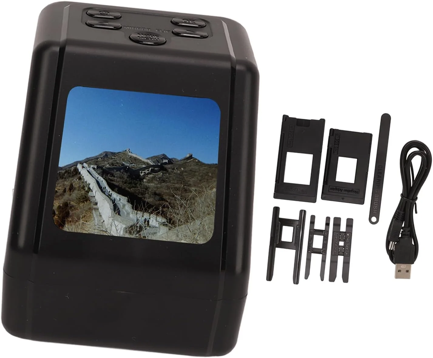 اسکنر فیلم اسلاید با صفحه نمایش 2 اینچی تبدیل اسلایدهای 135 126 110 8 میلی متری به اسکنر نگاتیو عکس دیجیتال 12 مگاپیکسلی JPG