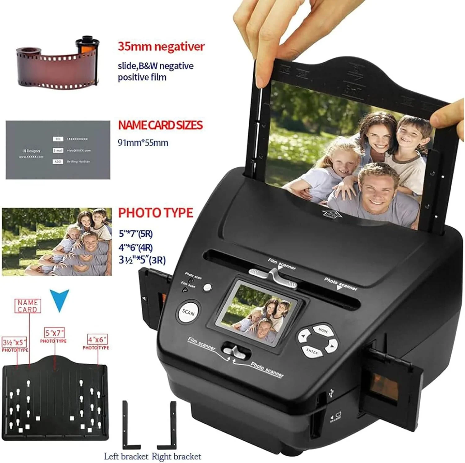 اسکنر فیلم و اسلاید LCD 2.4 اینچی، اسکنر نگاتیو 16 مگاپیکسلی، تبدیل اسلایدها و نگاتیوهای 35 میلیمتری/135 به عکسهای دیجیتال JPEG، 16 مگاپیکسل، نمایشگر اسلاید با وضوح بالا، برای خانه، استودیو عکس اسکنر فیلم و اسلاید LCD 2.4 اینچی، اسکنر نگاتیو 16 مگاپیکسلی، تبدیل اسلایدها و نگاتیوهای 35 میلیمتری/135 به عکسهای دیجیتال JPEG، 16 مگاپیکسل، نمایشگر اسلاید با وضوح بالا، برای خانه، استودیو عکس