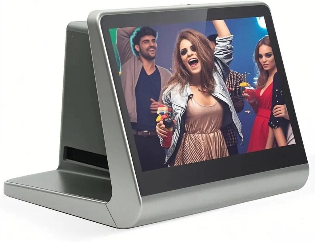 اسکنر فیلم و اسلاید برای 135 126KPK 110 Super8 تک رنگ به عکس های JPEG دیجیتال با حافظه داخلی 16 گیگابایتی صفحه نمایش LCD 7 اینچی پشتیبانی از APP نمایشگر 48W پیکسل اتصال