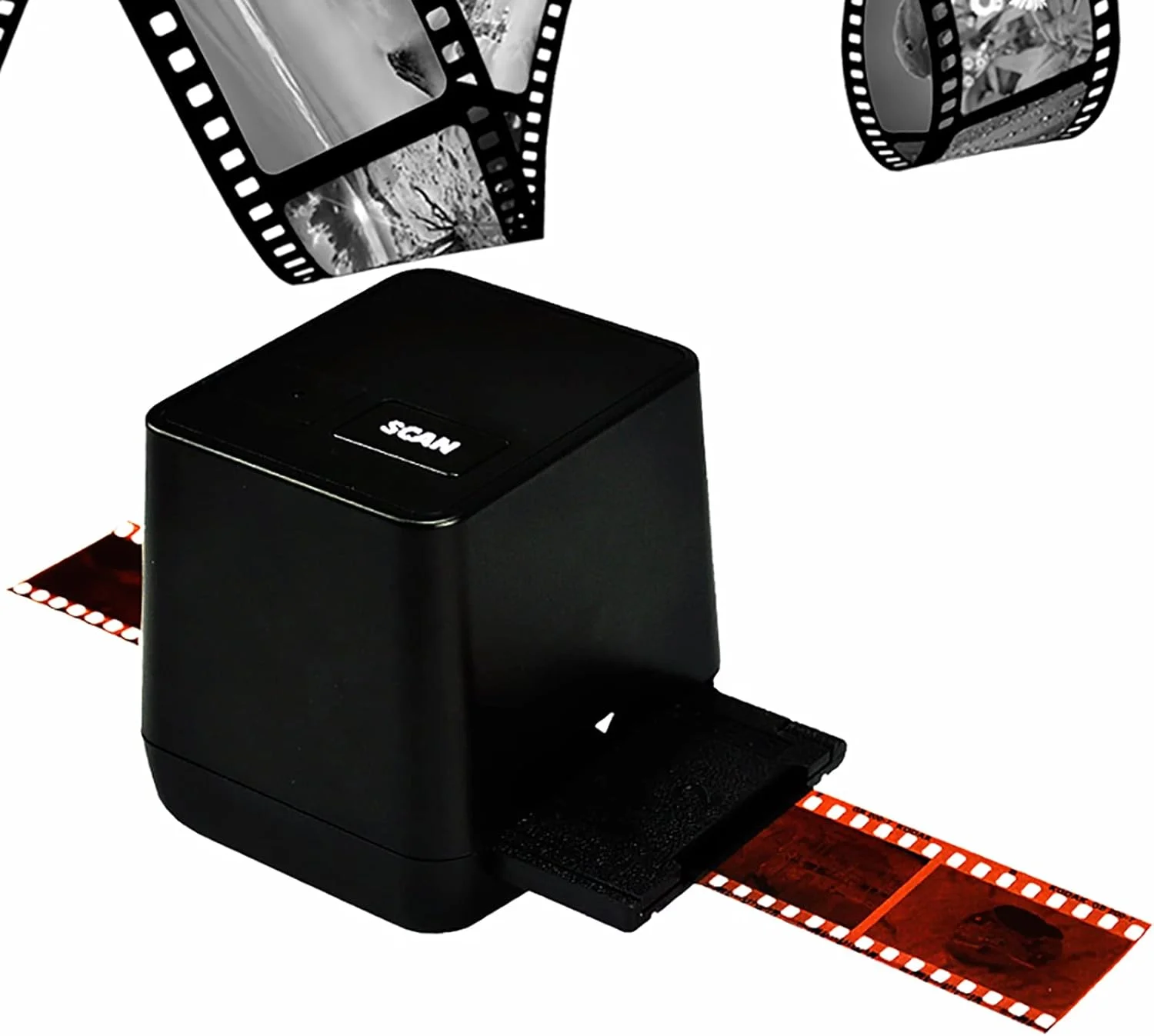 اسکنر اسلاید و فیلم، ساخته شده از مواد ABS، اسکنر نگاتیو فیلم 135 با کیفیت بالا 17 میلیون پیکسلی، قابل حمل و بادوام