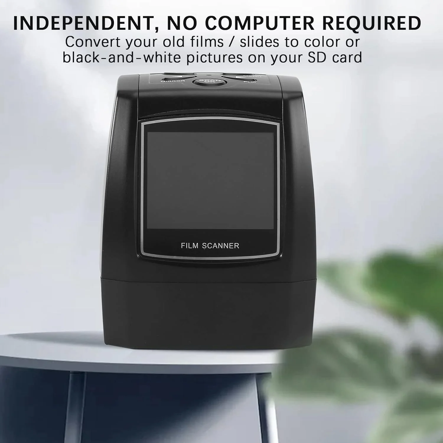 اسکنر فیلم، تبدیل فیلم/اسلاید/نگاتیو 35 میلی‌متری و 135 میلی‌متری به عکس‌های دیجیتال JPG، صفحه نمایش LCD 2.36 اینچی