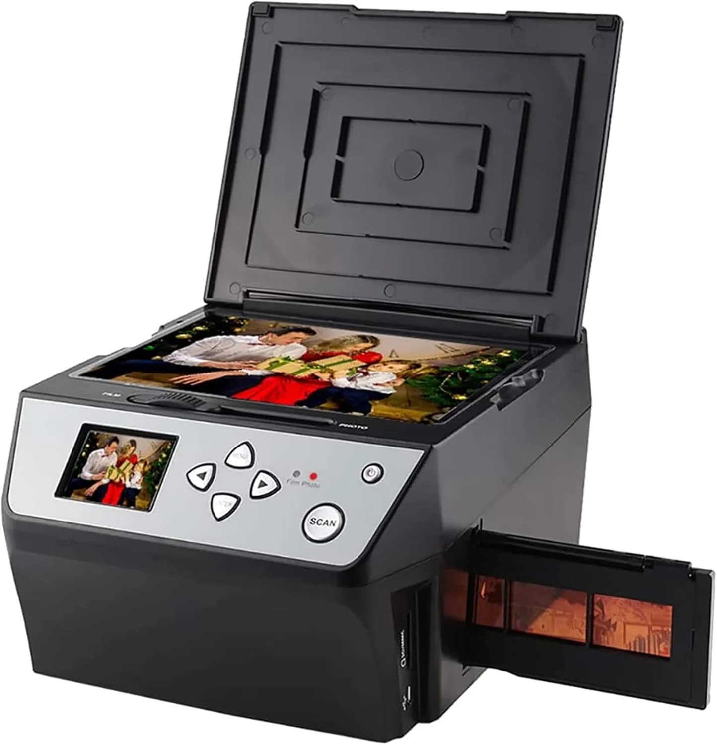 اسکنر فیلم، اسکنر اسلاید، تبدیل فیلم های 35 میلی متری رنگی و سیاه و سفید، پشتیبانی از خروجی USB برای نگاتیوها، اسلایدها، عکس ها، اسناد و کارت ویزیت به عکس های دیجیتال JPEG، 22 مگاپیکسل