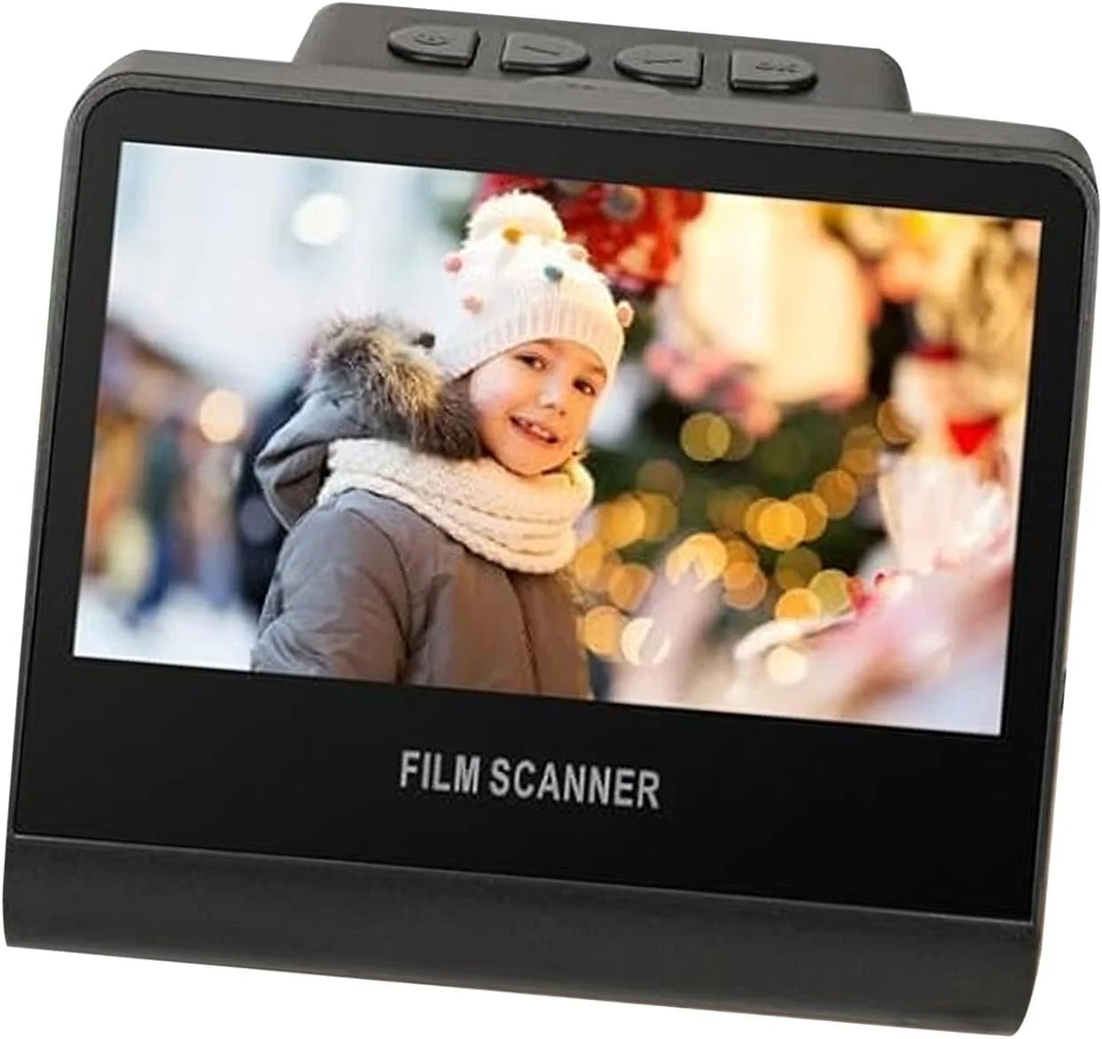 اسکنر فیلم و اسلاید 22 مگاپیکسلی با صفحه نمایش بزرگ 5 اینچی LCD، تبدیل اسلایدها و نگاتیوها به عکس های دیجیتال، حافظه 16 گیگابایتی، تبدیل نگاتیوهای سیاه و سفید به عکس های JPEG