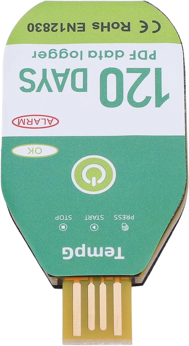 ثبت کننده دمای USB با قابلیت خروجی آسان داده برای حمل و نقل زنجیره سرد، جنس ABS سبک (120 روز)