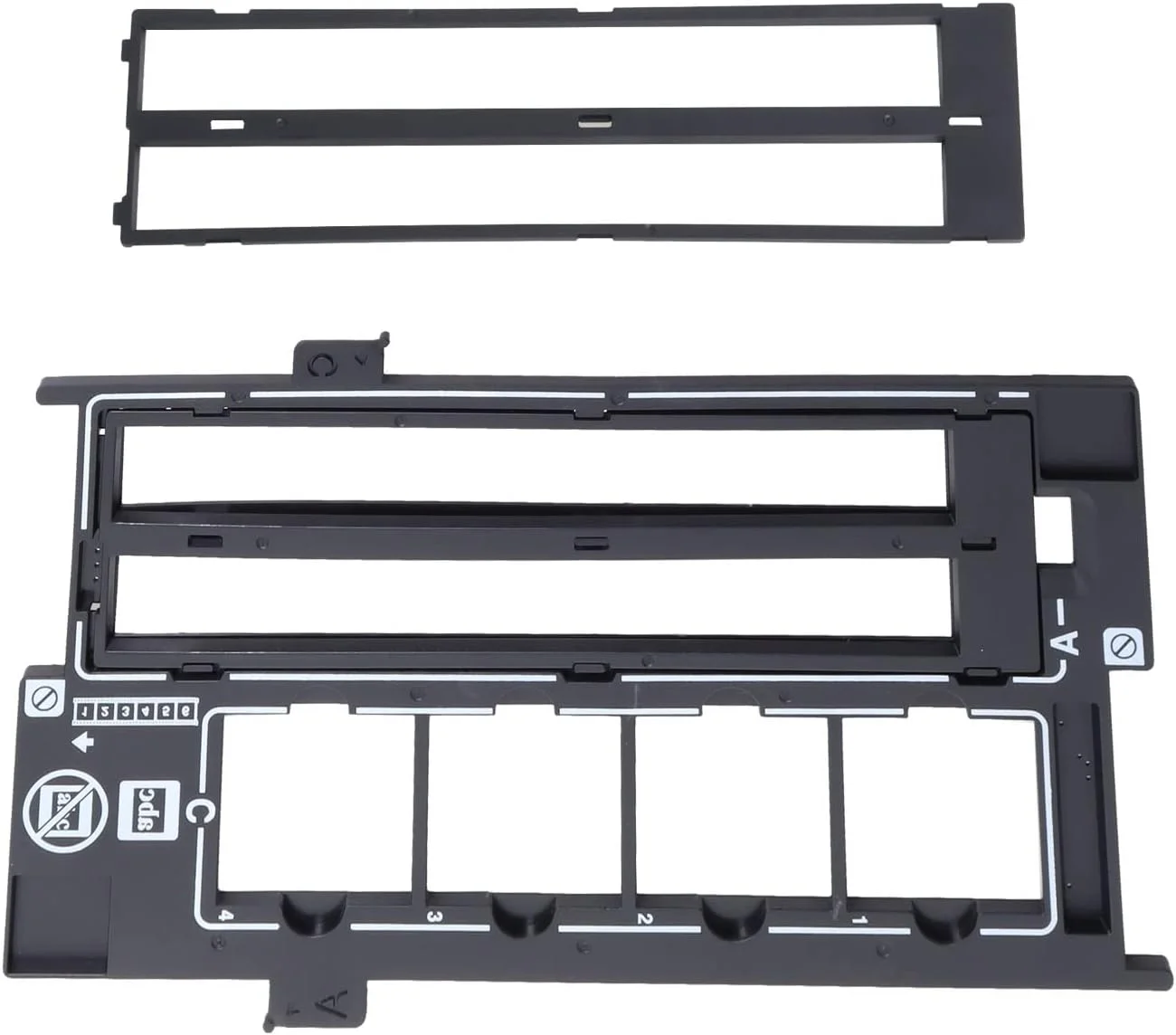 نگهدارنده فیلم 35 میلی‌متری Poweka مدل 1423040 1403903 1401444، اسلاید، نگهدارنده نگاتیو و پوشش، راهنمای فیلم، نگهدارنده عکس سازگار با Ep-Son Perfection V500 V550 V600 4490 4990 2450 3170 3200 4180 X750 X770 X820