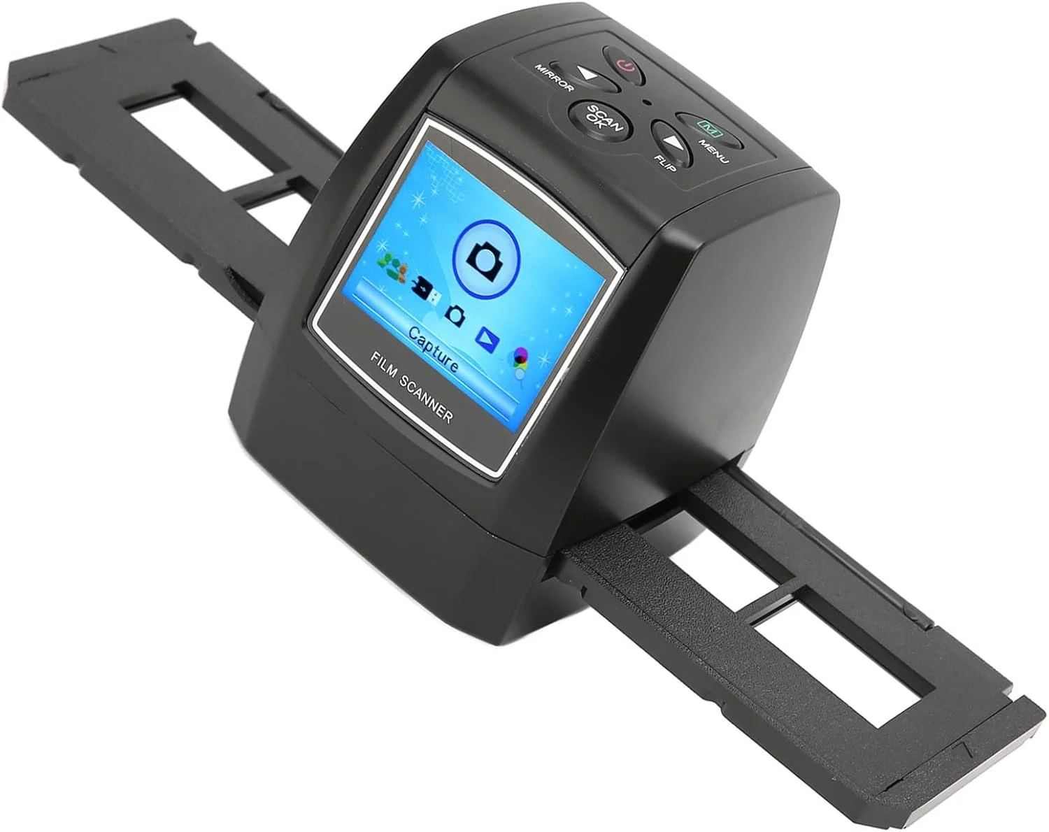 اسکنر فیلم و اسلاید، مبدل فیلم اسلاید قابل حمل با صفحه نمایش LCD 2.4 اینچی، پشتیبانی از پیش نمایش، پخش، عملکردهای تنظیم، کارت SD (قوانین ایالات متحده) اسکنر فیلم و اسلاید، مبدل فیلم اسلاید قابل حمل با صفحه نمایش LCD 2.4 اینچی، پشتیبانی از پیش نمایش، پخش، عملکردهای تنظیم، کارت SD (قوانین ایالات متحده)