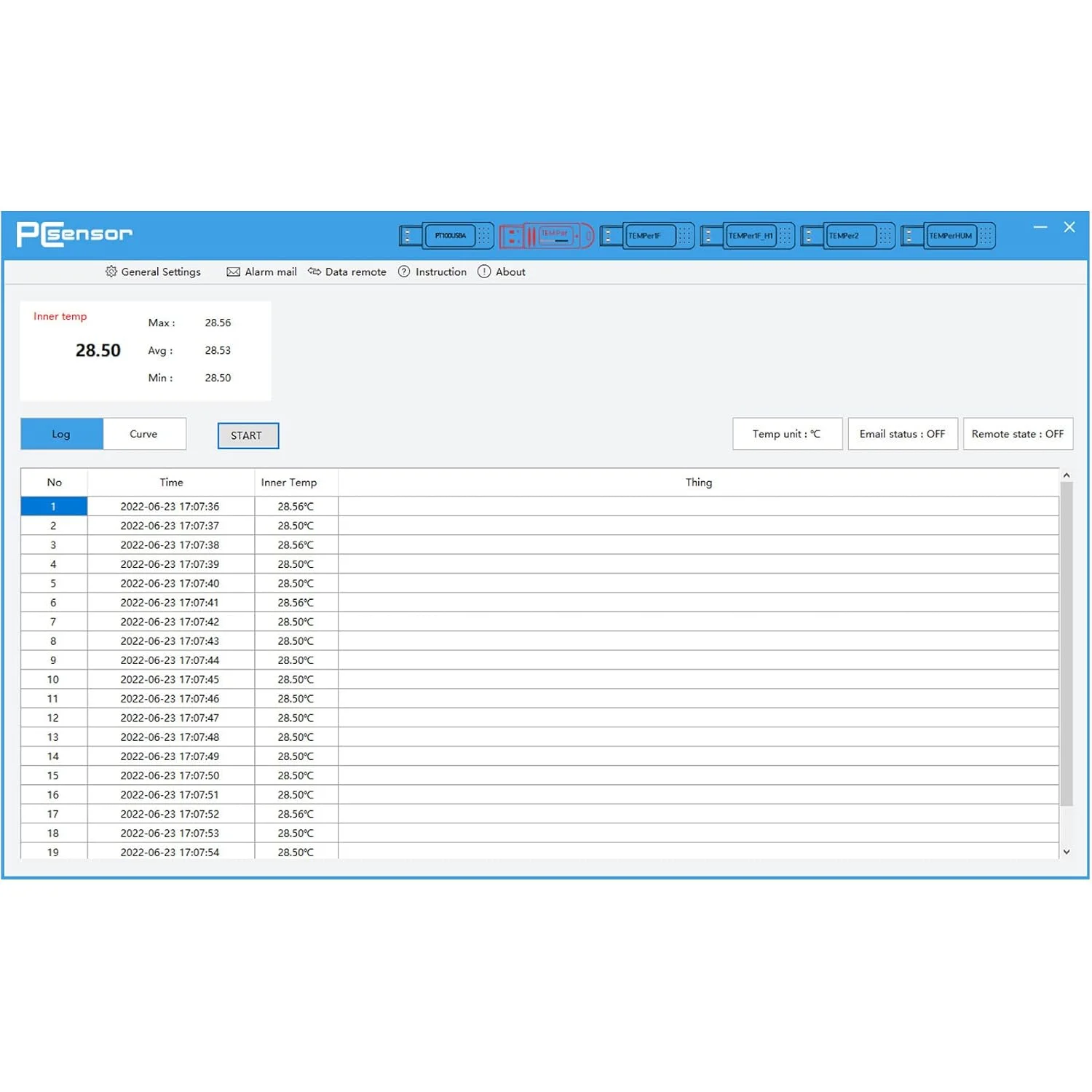 دماسنج کامپیوتر USB ضد آب برای نظارت بر دمای داخلی/خارجی دماسنج کامپیوتر USB ضد آب برای نظارت بر دمای داخلی/خارجی