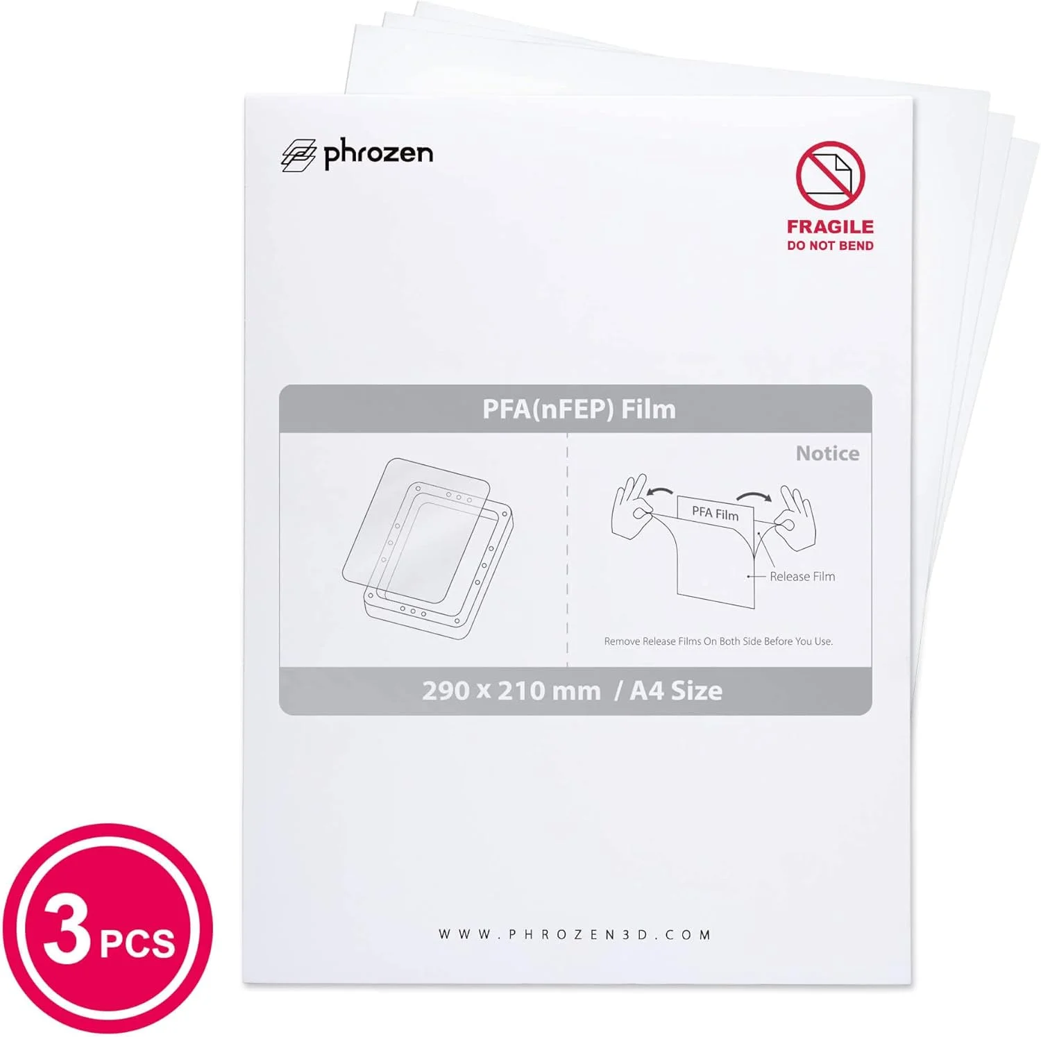 فیلم PFA (nFEP) - A4 / 210 x 290 میلی متر (3 عدد در هر مجموعه) + بسته اسکنر سه بعدی Revopoint Range با فرمت بزرگ فیلم PFA (nFEP) - A4 / 210 x 290 میلی متر (3 عدد در هر مجموعه) + بسته اسکنر سه بعدی Revopoint Range با فرمت بزرگ