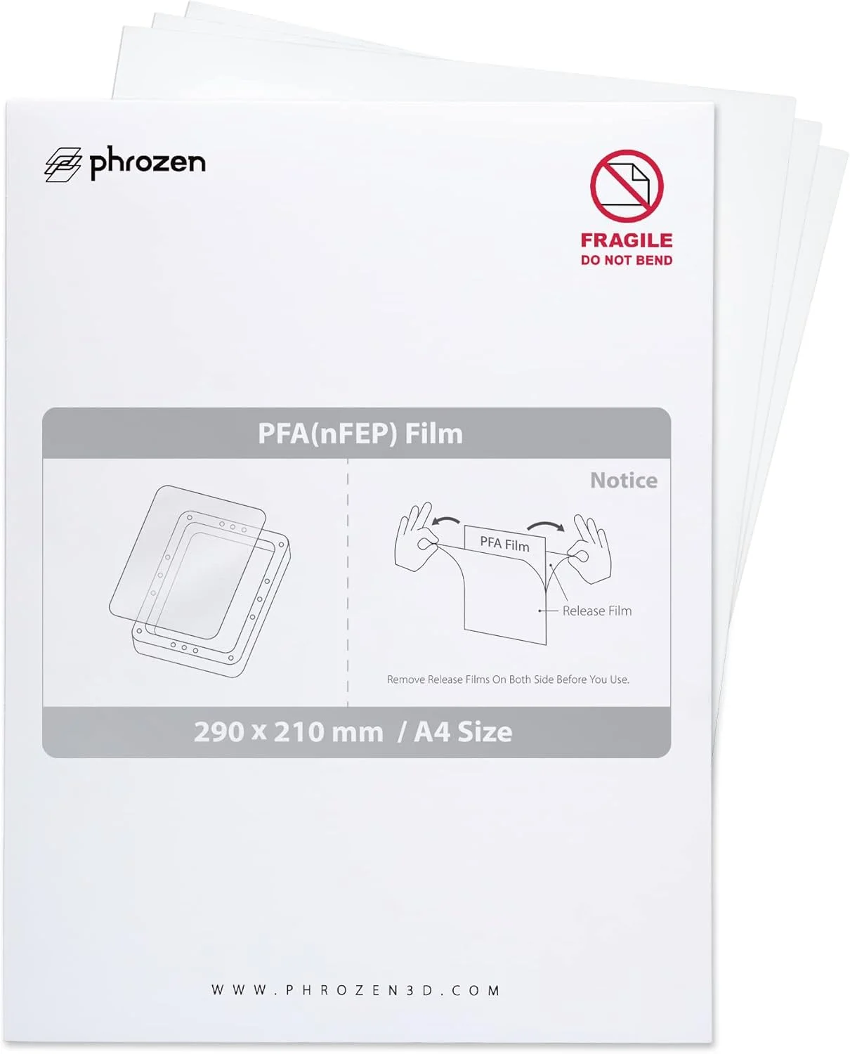 فیلم PFA (nFEP) - A4 / 210 x 290 میلی متر (3 عدد در هر مجموعه) + بسته اسکنر سه بعدی Revopoint Range با فرمت بزرگ فیلم PFA (nFEP) - A4 / 210 x 290 میلی متر (3 عدد در هر مجموعه) + بسته اسکنر سه بعدی Revopoint Range با فرمت بزرگ