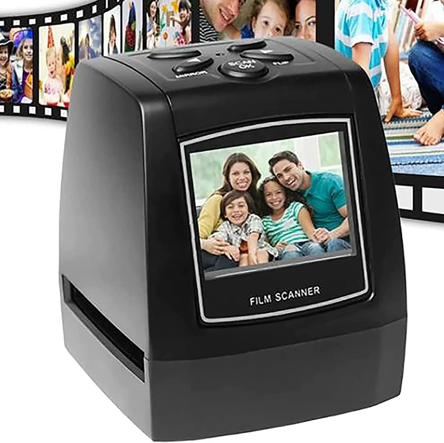 اسکنر نگاتیو، اسکنر اسلاید فیلم، تبدیل فیلم 135/اسلاید 35 میلی متری به عکس های دیجیتال JPG، پشتیبانی از خروجی USB، سازگار با انواع مختلف اسلایدهای فیلم