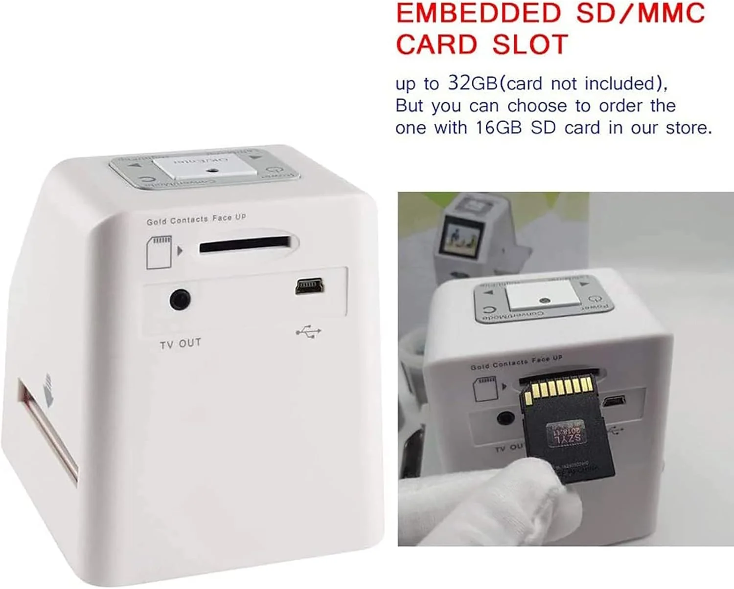 اسکنر فیلم نگاتیو، اسکنر عکس نگاتیو 8، اسکنر فیلم اسلاید 35 میلی متری، تبدیل کننده فیلم دیجیتال با رزولوشن بالا 22 مگاپیکسل و LCD 2.4 اینچی اسکنر فیلم نگاتیو، اسکنر عکس نگاتیو 8، اسکنر فیلم اسلاید 35 میلی متری، تبدیل کننده فیلم دیجیتال با رزولوشن بالا 22 مگاپیکسل و LCD 2.4 اینچی