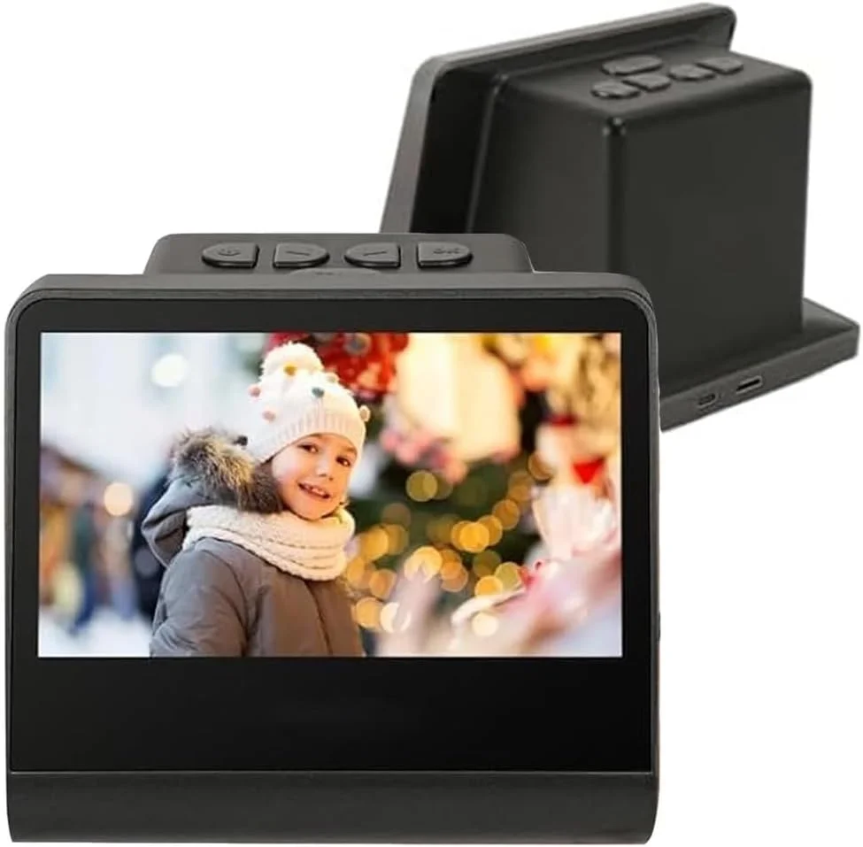 اسکنر فیلم، اسکنر اسلاید، مبدل نگاتیو دیجیتال 24 مگاپیکسلی با ال سی دی HD 5 اینچی/7 اینچی، حافظه 16 گیگابایتی، پشتیبانی از فیلم 35 میلی متری/126/110 و اسلایدهای Super8، ویرایش با یک کلیک، اسکن سریع (صفحه نمایش 5 اینچی)