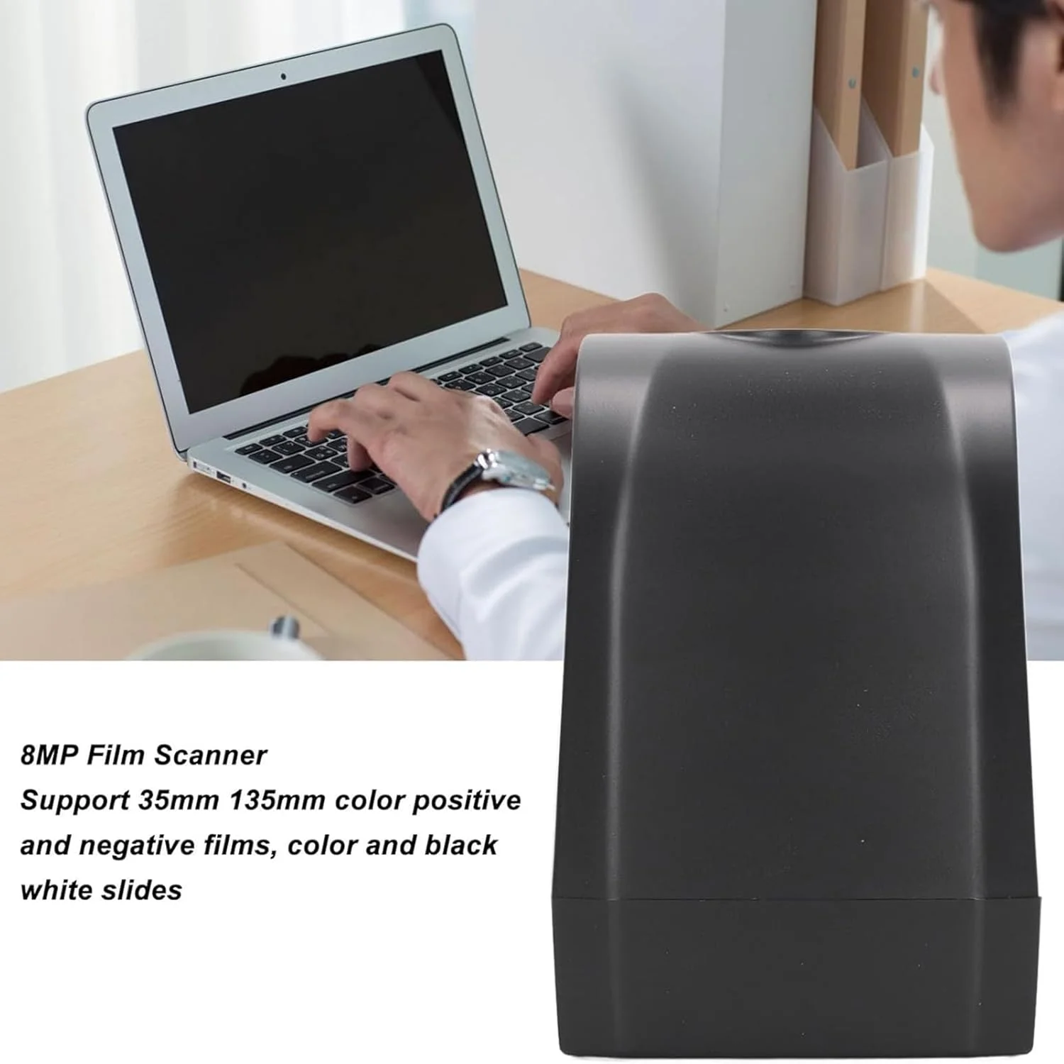 اسکنر فیلم 8 مگاپیکسلی، اسکنر نگاتیو رنگی ثابت، پشتیبانی از پیش نمایش تصویر، عملکردهای پخش و ویرایش، اسکن یک طرفه، برای اسلایدهای رنگی و تک رنگ