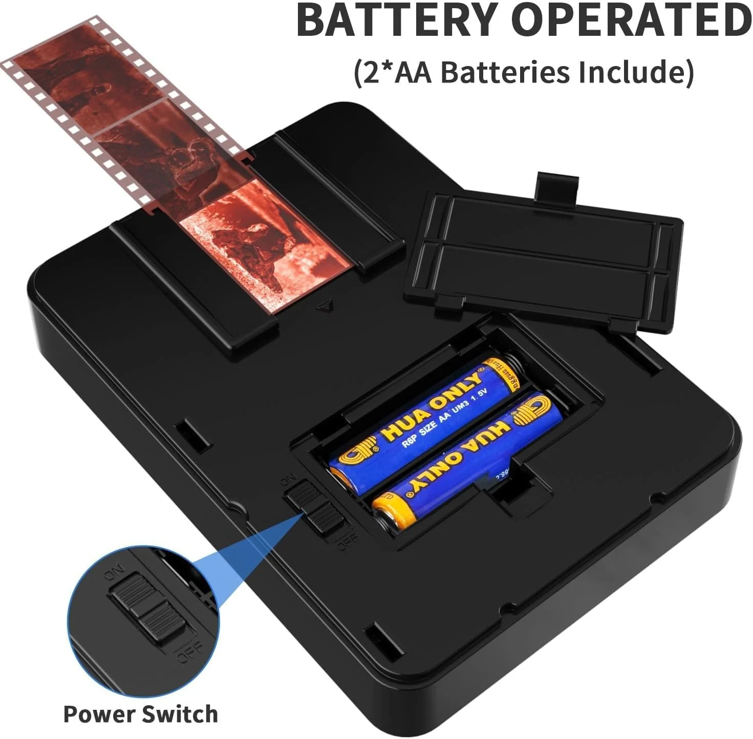 اسکنر فیلم موبایل 35 میلیمتری، اسکنر اسلاید و نگاتیو، نمایشگر اسلاید، اسلایدها و نگاتیوهای 35 میلیمتری را به عکسهای دیجیتال تبدیل میکند (شامل 2 عدد باتری قلمی) مشکی اسکنر فیلم موبایل 35 میلیمتری، اسکنر اسلاید و نگاتیو، نمایشگر اسلاید، اسلایدها و نگاتیوهای 35 میلیمتری را به عکسهای دیجیتال تبدیل میکند (شامل 2 عدد باتری قلمی) مشکی