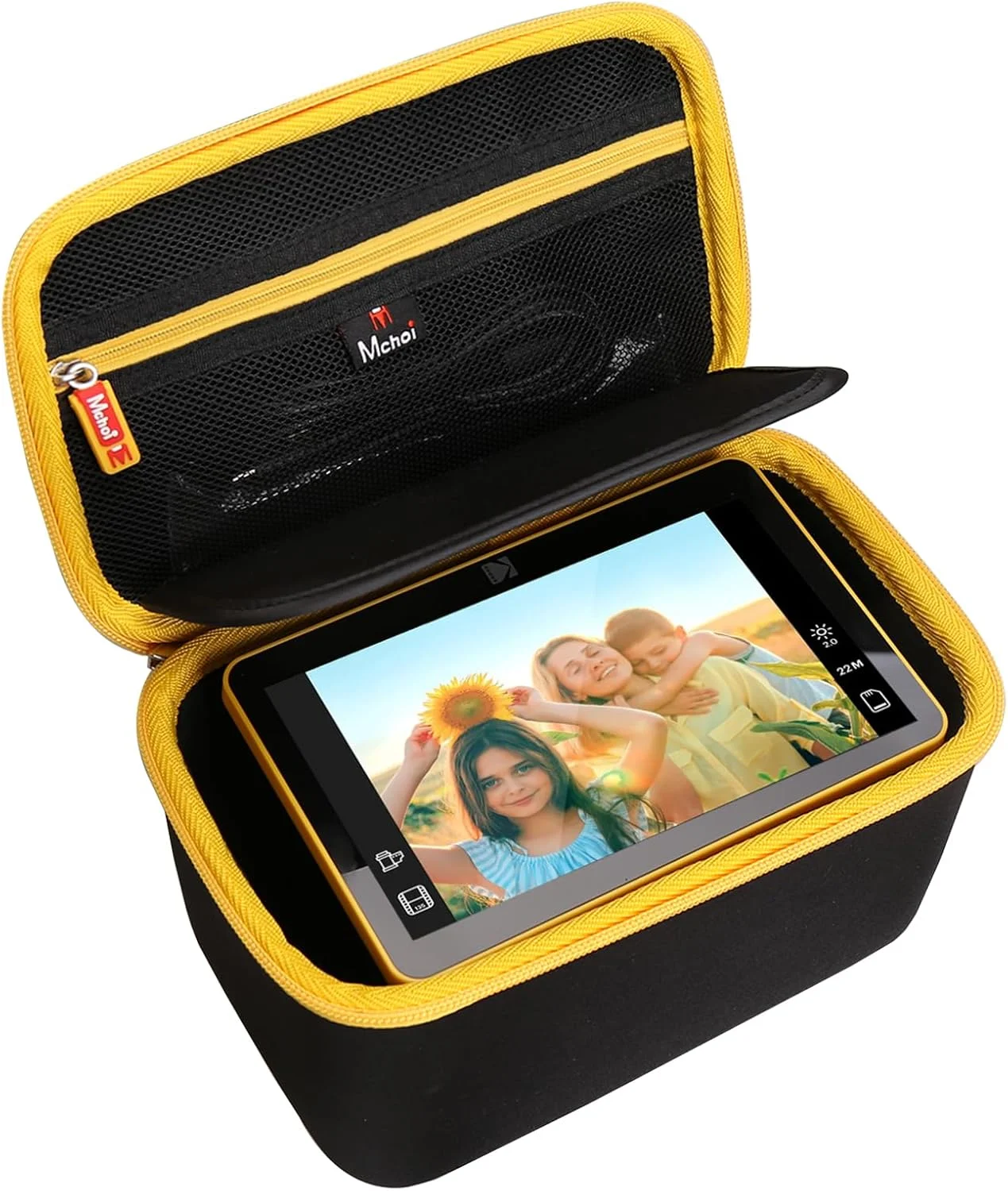 کیف سخت Mchoi مناسب برای اسکنر فیلم دیجیتال Kodak Slide N SCAN 7 اینچی Max RODFS70، کیف محافظ ضد آب و ضد ضربه اسکنر فیلم و اسلاید، فقط کیف