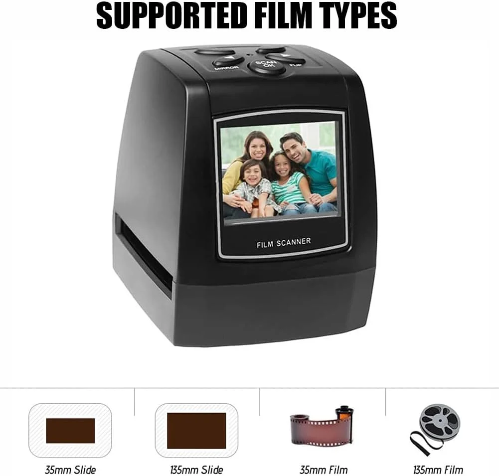 اسکنر فیلم 10 مگاپیکسلی، اسکنر دیجیتال کوچک اسلاید فیلم، تبدیل فیلم 135/اسلاید 35 میلیمتری/نگاتیو به تصاویر JPEG، اسکنر نگاتیو عکس دیجیتال، دارای صفحه نمایش LCD داخلی برای پیشنمایش تصویر اسکنر فیلم 10 مگاپیکسلی، اسکنر دیجیتال کوچک اسلاید فیلم، تبدیل فیلم 135/اسلاید 35 میلیمتری/نگاتیو به تصاویر JPEG، اسکنر نگاتیو عکس دیجیتال، دارای صفحه نمایش LCD داخلی برای پیشنمایش تصویر