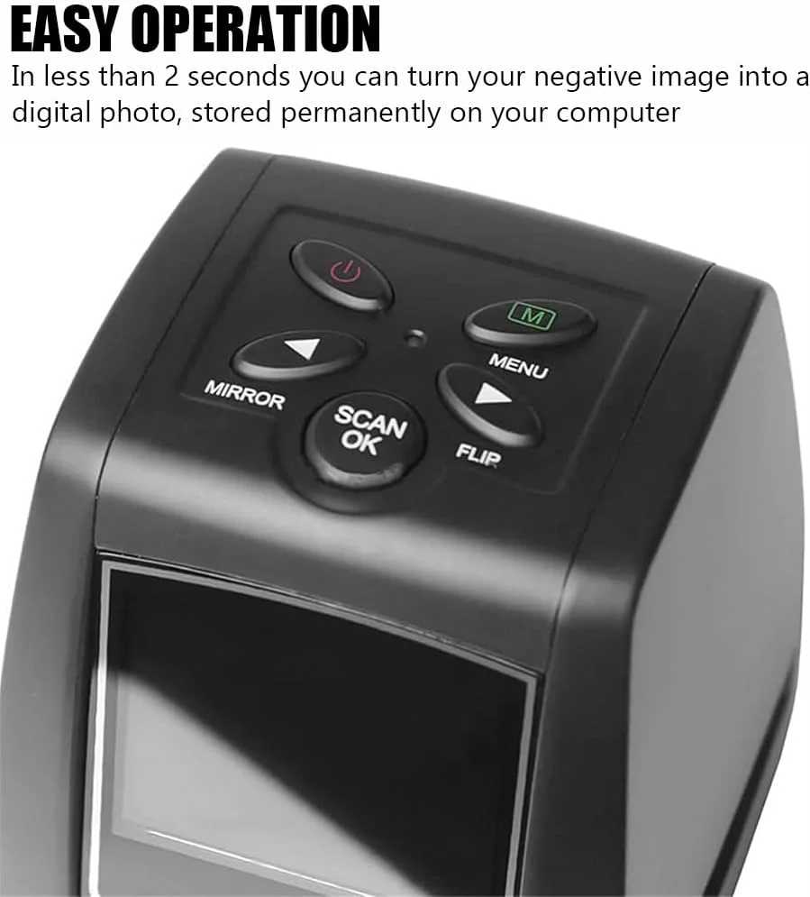 اسکنر فیلم 10 مگاپیکسلی، اسکنر دیجیتال کوچک اسلاید فیلم، تبدیل فیلم 135/اسلاید 35 میلیمتری/نگاتیو به تصاویر JPEG، اسکنر نگاتیو عکس دیجیتال، دارای صفحه نمایش LCD داخلی برای پیشنمایش تصویر اسکنر فیلم 10 مگاپیکسلی، اسکنر دیجیتال کوچک اسلاید فیلم، تبدیل فیلم 135/اسلاید 35 میلیمتری/نگاتیو به تصاویر JPEG، اسکنر نگاتیو عکس دیجیتال، دارای صفحه نمایش LCD داخلی برای پیشنمایش تصویر
