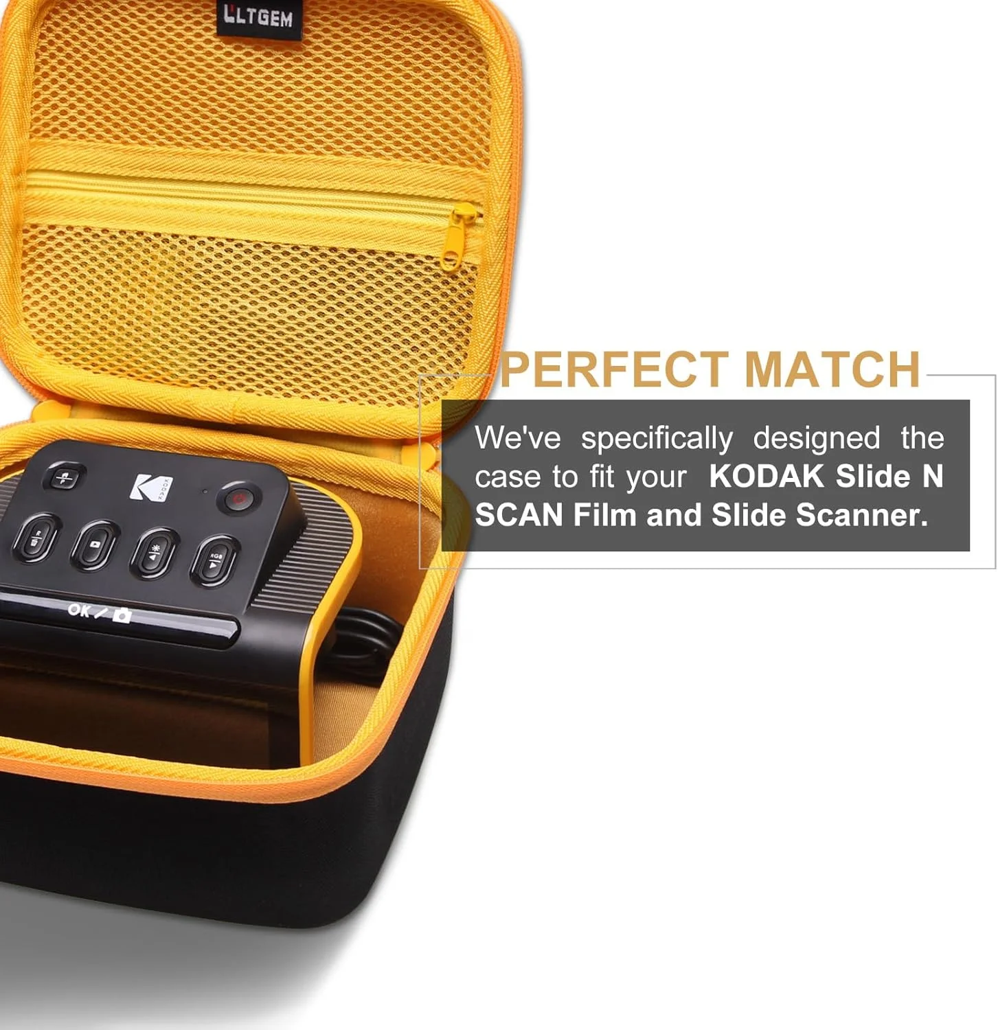 کیف نگهداری قابل حمل LTGEM سازگار با اسکنر فیلم و اسلاید Kodak Slide N SCAN با صفحه نمایش بزرگ 5 اینچی LCD، کیف محافظ سخت EVA مقاوم در برابر ضربه (فقط کیف) کیف نگهداری قابل حمل LTGEM سازگار با اسکنر فیلم و اسلاید Kodak Slide N SCAN با صفحه نمایش بزرگ 5 اینچی LCD، کیف محافظ سخت EVA مقاوم در برابر ضربه (فقط کیف)