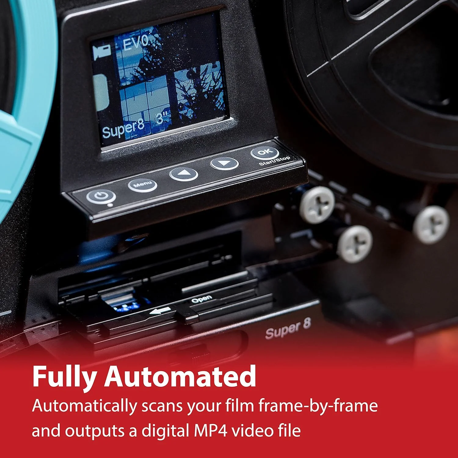 اسکنر فیلم سوپر 8/8 میلیمتری Magnasonic، تبدیل فیلم به ویدیوی دیجیتال، صفحه نمایش 2.3 اینچی واضح، دیجیتالی کردن و مشاهده حلقههای فیلم سوپر 8/8 میلیمتری 3، 5 و 7 اینچی (FS81) اسکنر فیلم سوپر 8/8 میلیمتری Magnasonic، تبدیل فیلم به ویدیوی دیجیتال، صفحه نمایش 2.3 اینچی واضح، دیجیتالی کردن و مشاهده حلقههای فیلم سوپر 8/8 میلیمتری 3، 5 و 7 اینچی (FS81)