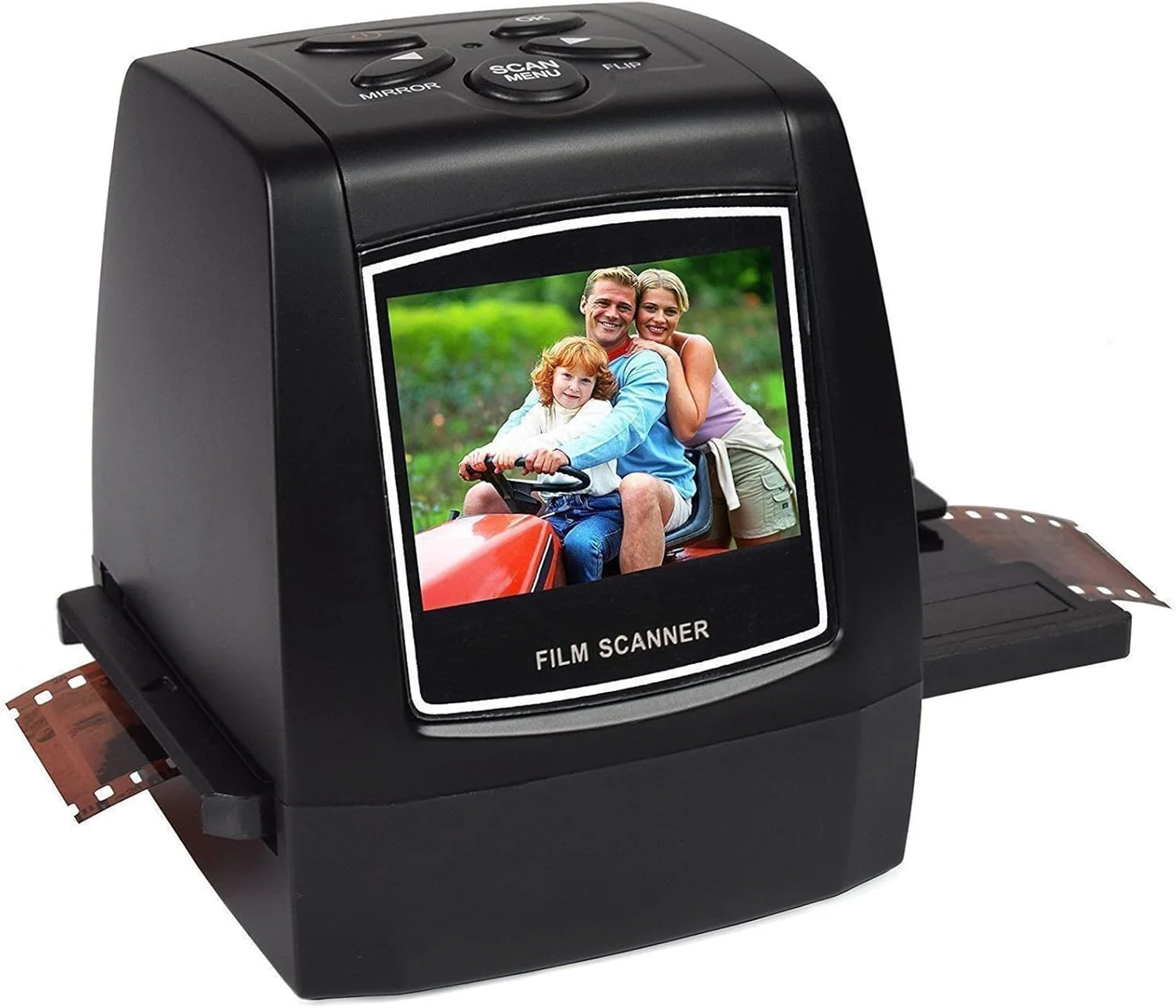 اسکنر فیلم و اسلاید 22 مگاپیکسلی همه کاره، صفحه نمایش LCD 2.4 اینچی، مبدل عکس دیجیتال قابل حمل، تبدیل فیلم نگاتیو 35 میلی متری و اسلاید به JPEG دیجیتال ذخیره در کارت SD