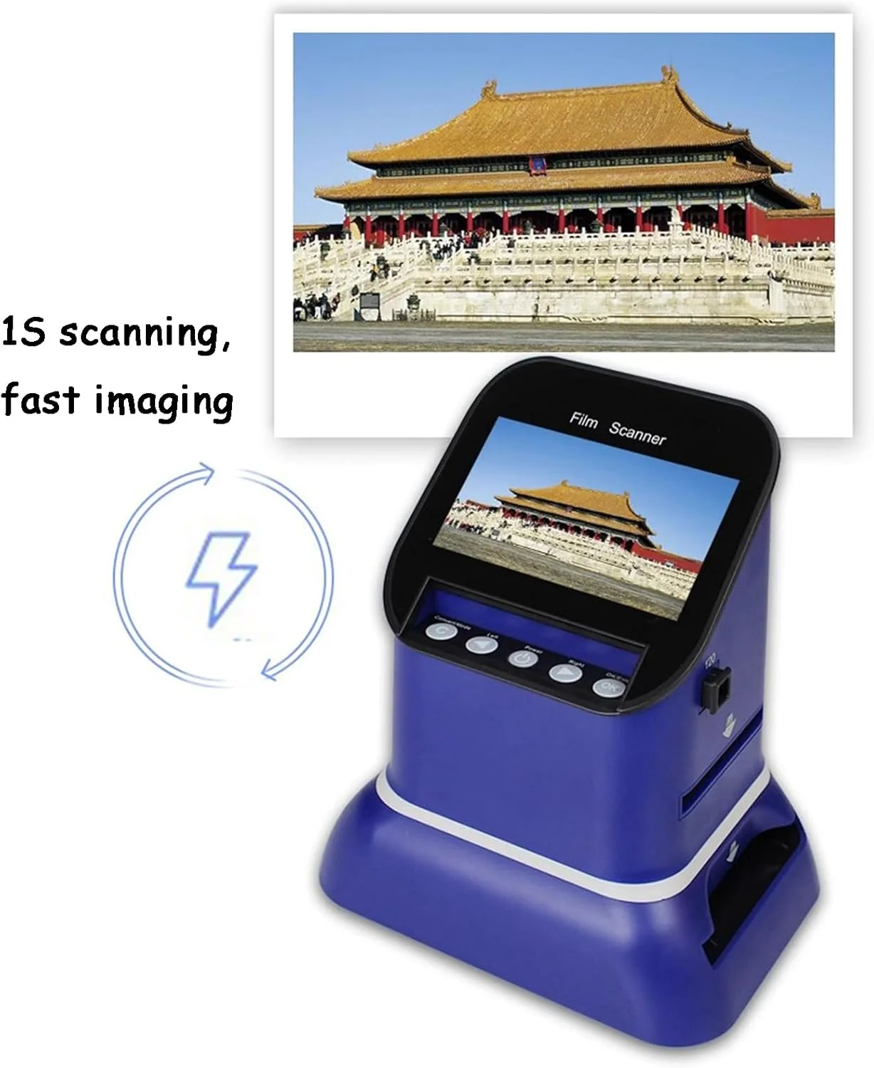 اسکنر فیلم و اسلاید دیجیتال، نمایشگر اسلاید با وضوح بالا، با صفحه نمایش بزرگ 4.3 اینچی، تبدیل فیلم 35 میلی متری و اسلاید به JPEG دیجیتال و ذخیره در کارت SD، با فیدر پایه اسلاید اسکنر فیلم و اسلاید دیجیتال، نمایشگر اسلاید با وضوح بالا، با صفحه نمایش بزرگ 4.3 اینچی، تبدیل فیلم 35 میلی متری و اسلاید به JPEG دیجیتال و ذخیره در کارت SD، با فیدر پایه اسلاید
