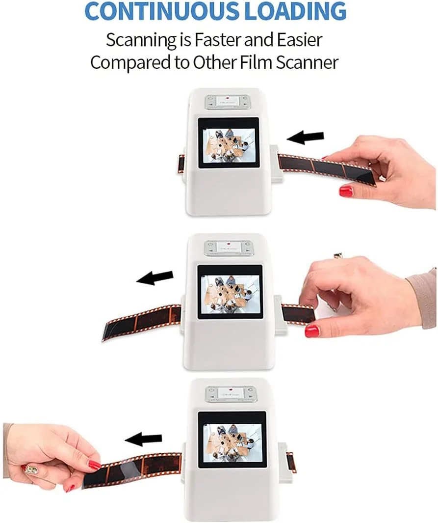 اسکنر فیلم و اسلاید KRUZZO 22MP چند منظوره با صفحه نمایش 4.3 اینچی، تبدیل فیلم نگاتیو 35 میلی متری، 126، 110، سوپر 8 و اسلاید به JPEG دیجیتال و ذخیره در کارت SD اسکنر فیلم و اسلاید KRUZZO 22MP چند منظوره با صفحه نمایش 4.3 اینچی، تبدیل فیلم نگاتیو 35 میلی متری، 126، 110، سوپر 8 و اسلاید به JPEG دیجیتال و ذخیره در کارت SD