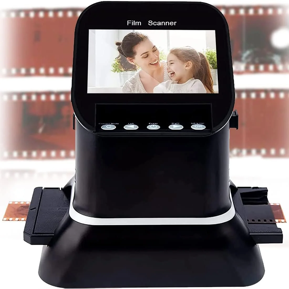 اسکنر چند منظوره فیلم و اسلاید KRUZZO 22MP با صفحه نمایش 4.3 اینچی، اسکنر فیلم با وضوح بالا تبدیل نگاتیو و اسلاید 35 میلی متری، 135، 126، 127 به JPEG دیجیتال، 22 میلیون پیکسل با کیفیت بالا