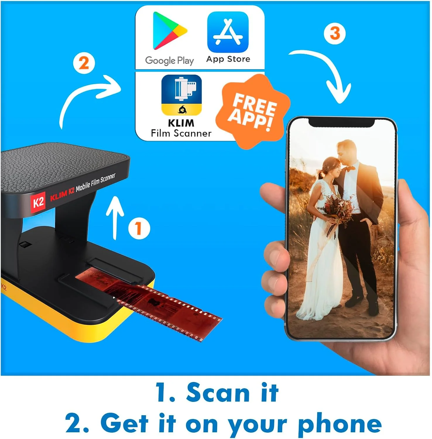 تبدیل کننده عکس موبایل KLIM K2 برای فیلم 35 میلی متری - تبدیل نگاتیو و پوزیتیو - اسکنر اسلاید و عکس - کیت ضروری توسعه رنگی - سرویس شخصی شما برای ظهور نگاتیوها در خانه تبدیل کننده عکس موبایل KLIM K2 برای فیلم 35 میلی متری - تبدیل نگاتیو و پوزیتیو - اسکنر اسلاید و عکس - کیت ضروری توسعه رنگی - سرویس شخصی شما برای ظهور نگاتیوها در خانه