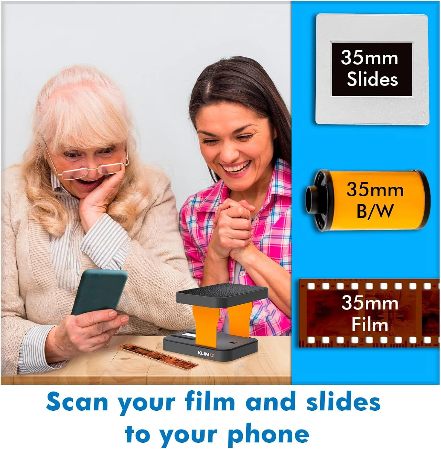 اسکنر فیلم موبایل KLIM K2 35 میلی متری - تبدیل نگاتیو و پوزیتیو - اسکنر عکس - کیت ضروری ظهور فیلم 35 میلی متری برای استفاده خانگی اسکنر فیلم موبایل KLIM K2 35 میلی متری - تبدیل نگاتیو و پوزیتیو - اسکنر عکس - کیت ضروری ظهور فیلم 35 میلی متری برای استفاده خانگی