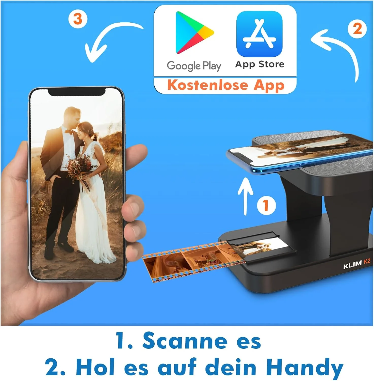 اسکنر فیلم موبایل KLIM K2 35 میلی متری - برنامه رایگان - نسخه جدید - مبدل مثبت و منفی، دیجیتایزر اسلاید و عکس، لوازم ضروری کیت ظهور فیلم رنگی 35 میلی متری - بهترین انتخاب برای حفظ عکس های قدیمی اسکنر فیلم موبایل KLIM K2 35 میلی متری - برنامه رایگان - نسخه جدید - مبدل مثبت و منفی، دیجیتایزر اسلاید و عکس، لوازم ضروری کیت ظهور فیلم رنگی 35 میلی متری - بهترین انتخاب برای حفظ عکس های قدیمی