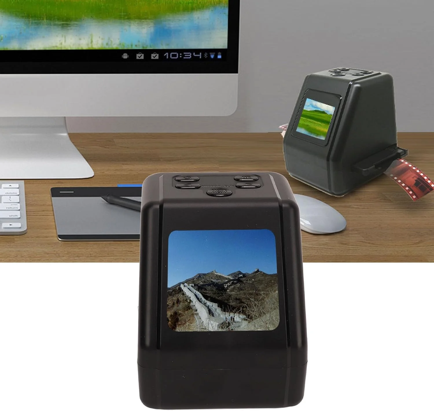 اسکنر فیلم و اسلاید KIMISS، تبدیل اسلایدهای ۱۳۵، ۱۲۶، ۱۱۰ و ۸ میلیمتری به عکسهای دیجیتال JPG ۱۲ مگاپیکسلی، اسکنر نگاتیو با کیفیت تصویر بالا، اسکن سریع و گزینههای متعدد اندازه فیلم اسکنر فیلم و اسلاید KIMISS، تبدیل اسلایدهای ۱۳۵، ۱۲۶، ۱۱۰ و ۸ میلیمتری به عکسهای دیجیتال JPG ۱۲ مگاپیکسلی، اسکنر نگاتیو با کیفیت تصویر بالا، اسکن سریع و گزینههای متعدد اندازه فیلم