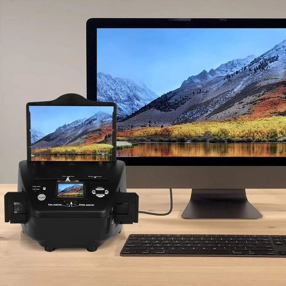 اسکنر اسلاید و فیلم، اسلایدها را به فایل های دیجیتال JPG تبدیل می کند و در کارت SD ذخیره می کند، دارای صفحه نمایش LCD 2.4 اینچی، استفاده آسان اسکنر اسلاید و فیلم، اسلایدها را به فایل های دیجیتال JPG تبدیل می کند و در کارت SD ذخیره می کند، دارای صفحه نمایش LCD 2.4 اینچی، استفاده آسان