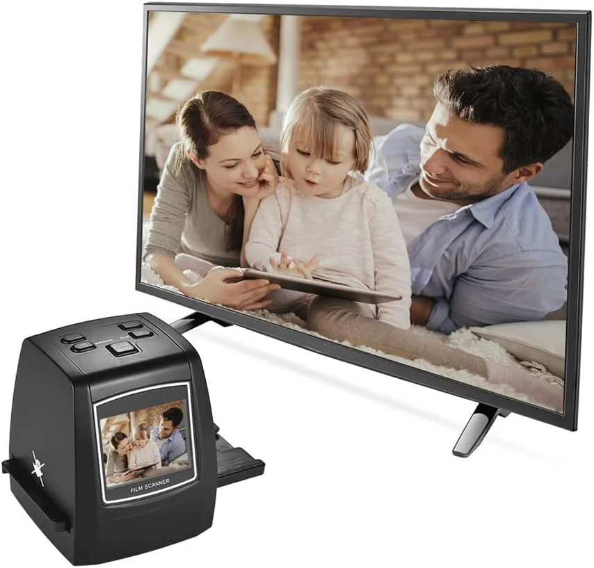 اسکنر فیلم با رزولوشن بالا 14MP/22MP تبدیل فیلم های 35mm 135mm 126mm 110mm 8mm رنگی و تک رنگ اسلاید و نگاتیو به عکس دیجیتال با LCD 2.4 اینچی و نرم افزار ویرایش داخلی اسکنر فیلم با رزولوشن بالا 14MP/22MP تبدیل فیلم های 35mm 135mm 126mm 110mm 8mm رنگی و تک رنگ اسلاید و نگاتیو به عکس دیجیتال با LCD 2.4 اینچی و نرم افزار ویرایش داخلی