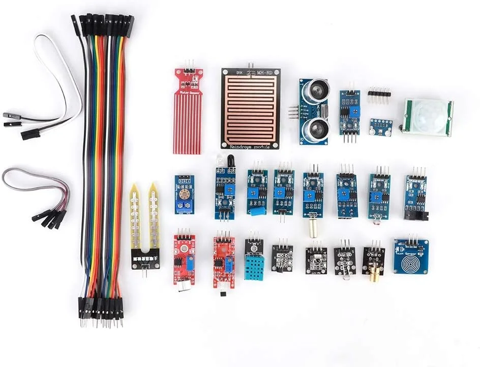 کیت ماژول هیودو 22 اینچی شامل 22 سنسور به همراه دستورالعمل گام به گام، نمونه ها و بسته های کتابخانه ای