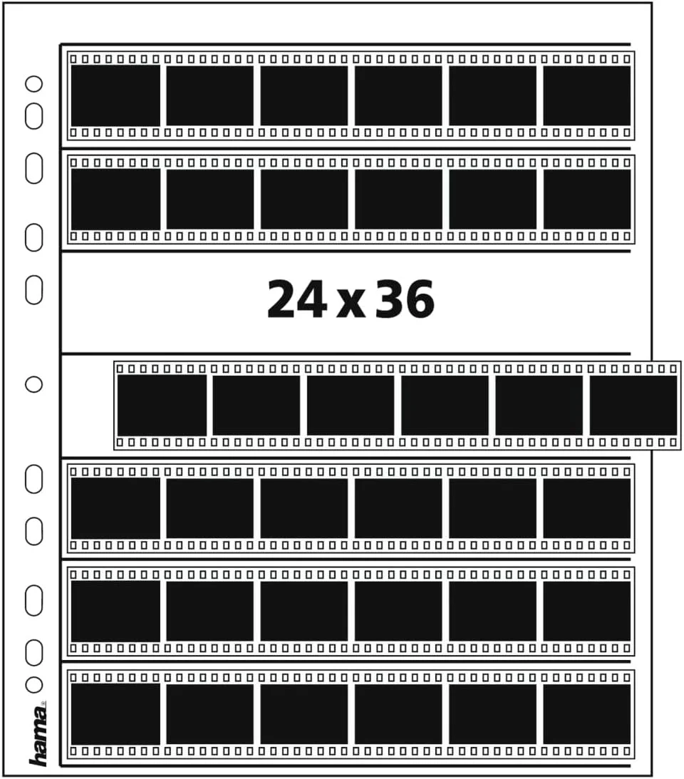 هامـا 2251 آلبوم نگاتیو و کاغذ کالک مات 100 برگی، سایز 24 × 36 میلی متر