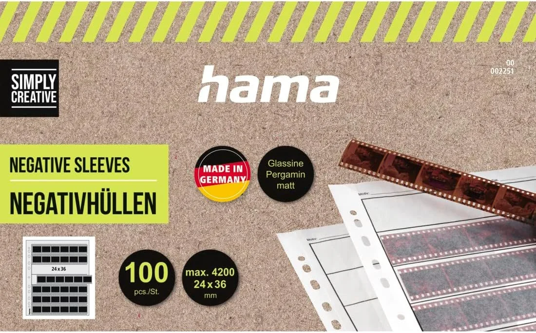 هامـا 2251 آلبوم نگاتیو و کاغذ کالک مات 100 برگی، سایز 24 × 36 میلی متر