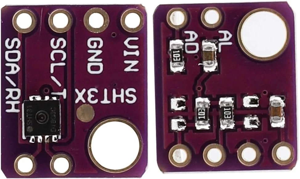 ماژول کارت برد سنسور دیجیتال دما و رطوبت GOWENIC GY-SHT31-D با ولتاژ 2.4 تا 5.5 ولت مدل MC34063A