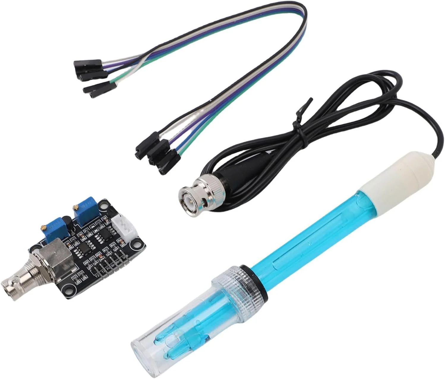 کیت ماژول سنسور و پروب الکترود PH گشیدا 0-14، کانکتور BNC، پاسخ سریع برای آکواریوم، هیدروپونیک، استخر، نظارت بر کیفیت آب