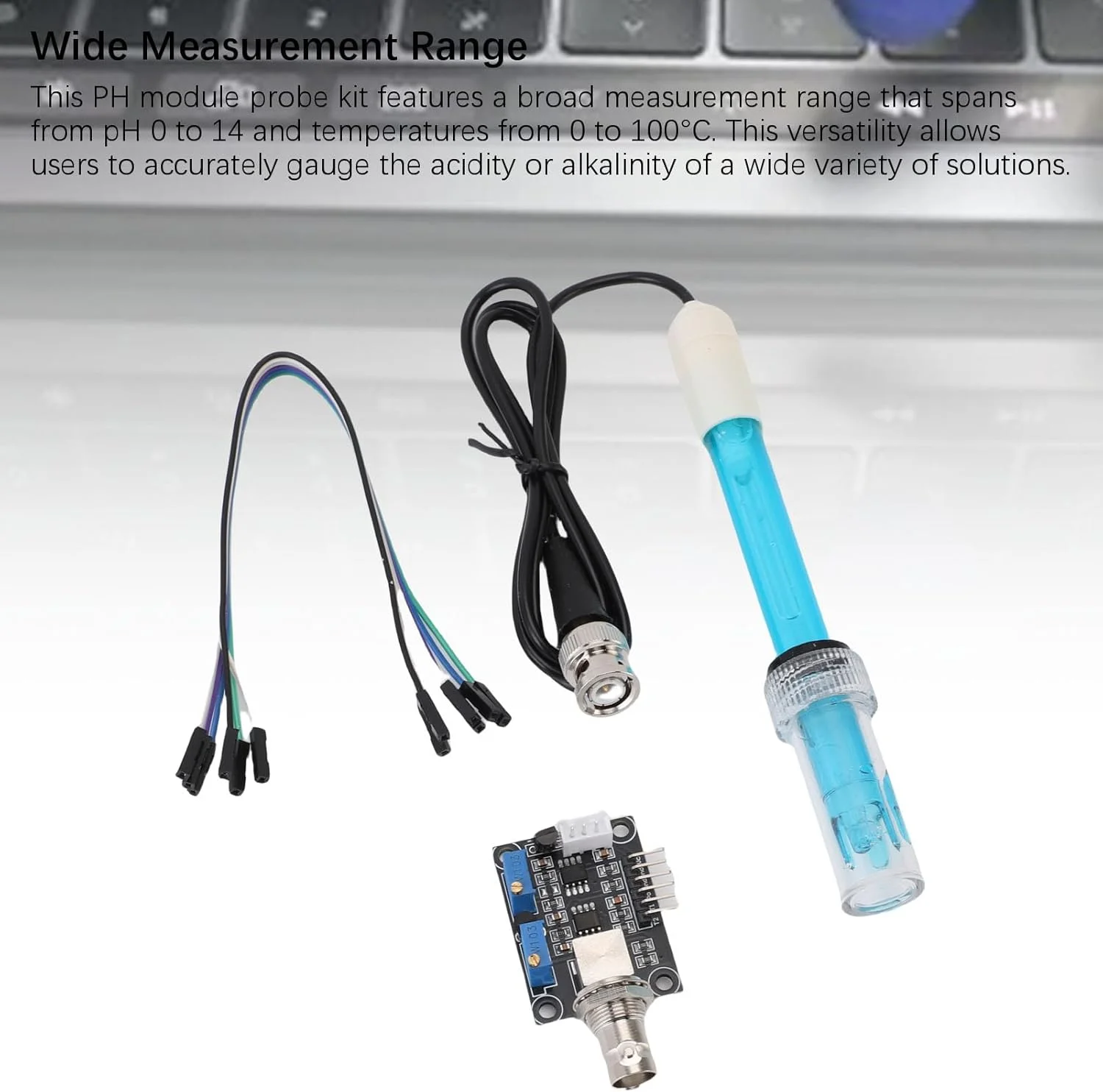 کیت ماژول سنسور و پروب الکترود PH گشیدا 0-14، کانکتور BNC، پاسخ سریع برای آکواریوم، هیدروپونیک، استخر، نظارت بر کیفیت آب کیت ماژول سنسور و پروب الکترود PH گشیدا 0-14، کانکتور BNC، پاسخ سریع برای آکواریوم، هیدروپونیک، استخر، نظارت بر کیفیت آب